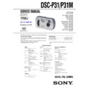 Sony DSC-P31, DSC-P31M (serv.man2) Service Manual