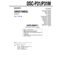 Sony DSC-P31, DSC-P31M (serv.man3) Service Manual