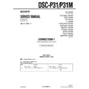 Sony DSC-P31, DSC-P31M (serv.man5) Service Manual