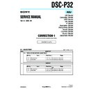Sony DSC-P32 (serv.man10) Service Manual