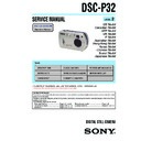 Sony DSC-P32 (serv.man2) Service Manual