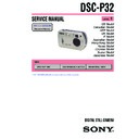 Sony DSC-P32 (serv.man3) Service Manual