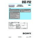 Sony DSC-P32 (serv.man4) Service Manual