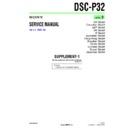 Sony DSC-P32 (serv.man7) Service Manual