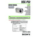 Sony DSC-P32 Service Manual