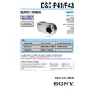 Sony DSC-P41, DSC-P43 (serv.man2) Service Manual