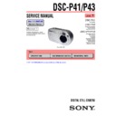 Sony DSC-P41, DSC-P43 (serv.man3) Service Manual