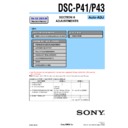 Sony DSC-P41, DSC-P43 (serv.man4) Service Manual