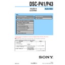dsc-p41, dsc-p43 (serv.man9) service manual