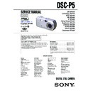 Sony DSC-P5 (serv.man3) Service Manual