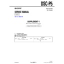 Sony DSC-P5 (serv.man6) Service Manual