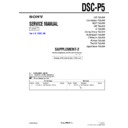 Sony DSC-P5 (serv.man7) Service Manual