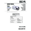 Sony DSC-P5 Service Manual