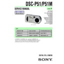 Sony DSC-P51, DSC-P51M Service Manual