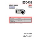 Sony DSC-P51 Service Manual