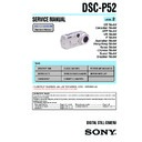 Sony DSC-P52 (serv.man2) Service Manual