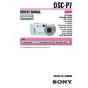 Sony DSC-P7 (serv.man3) Service Manual