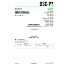 Sony DSC-P7 (serv.man7) Service Manual