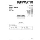 Sony DSC-P71, DSC-P71M (serv.man5) Service Manual