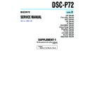 Sony DSC-P72 (serv.man6) Service Manual