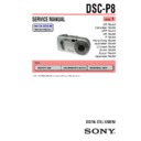Sony DSC-P8 (serv.man3) Service Manual