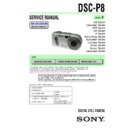 Sony DSC-P8 Service Manual