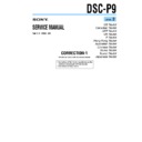 Sony DSC-P9 (serv.man5) Service Manual