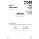 Sony DSC-R1 (serv.man12) Service Manual