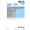 Sony DSC-R1 (serv.man4) Service Manual