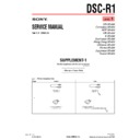Sony DSC-R1 (serv.man6) Service Manual