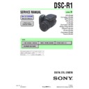 Sony DSC-R1 Service Manual