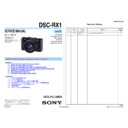Sony DSC-RX1 (serv.man2) Service Manual