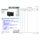 Sony DSC-RX100M3 (serv.man3) Service Manual