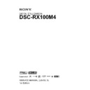 Sony DSC-RX100M4 Service Manual