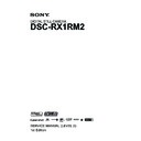 Sony DSC-RX1RM2 (serv.man2) Service Manual