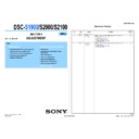 Sony DSC-S1900, DSC-S2000, DSC-S2100 (serv.man2) Service Manual