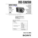 Sony DSC-S30, DSC-S50 Service Manual