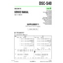 Sony DSC-S40 (serv.man6) Service Manual
