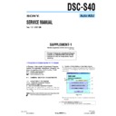 Sony DSC-S40 (serv.man7) Service Manual