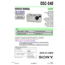 Sony DSC-S40 Service Manual
