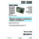 Sony DSC-S500 Service Manual