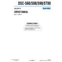 Sony DSC-S60, DSC-S80, DSC-S90, DSC-ST80 (serv.man12) Service Manual
