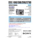 Sony DSC-S60, DSC-S80, DSC-S90, DSC-ST80 (serv.man2) Service Manual