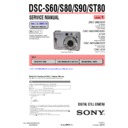 Sony DSC-S60, DSC-S80, DSC-S90, DSC-ST80 (serv.man3) Service Manual