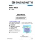 Sony DSC-S60, DSC-S80, DSC-S90, DSC-ST80 (serv.man6) Service Manual