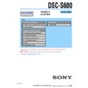 Sony DSC-S600 (serv.man12) Service Manual