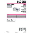 Sony DSC-S600 (serv.man3) Service Manual