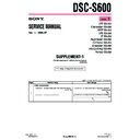 Sony DSC-S600 (serv.man5) Service Manual