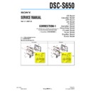 Sony DSC-S650 (serv.man3) Service Manual