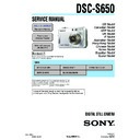 Sony DSC-S650 Service Manual